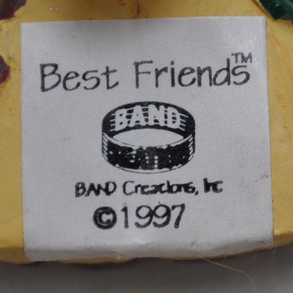 🐸 1997 best friends band creations post  pin brooch giraffes with flowers (540) - Picture 2 of 4